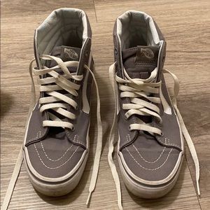 Gray high top vans